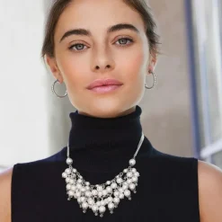 Brighton Pearl-icious Necklace Silver-Pearl Sale