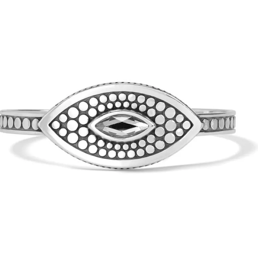 Brighton Pebble Disc Marquise Cuff Bracelet Silver-SilverShade Best