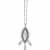 Brighton Pebble Dot Dream Howlite Convertible Necklace Silver-White Discount