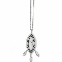 Brighton Pebble Dot Dream Howlite Convertible Necklace Silver-White Discount