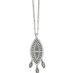 Brighton Pebble Dot Dream Howlite Convertible Necklace Silver-White Discount