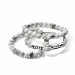 Brighton Pebble Dot Dream Stretch Bracelet Silver-White Online