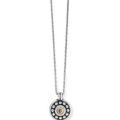 Brighton Pebble Dot Medali Petite Reversible Necklace Discount