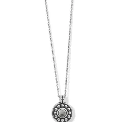 Brighton Pebble Dot Medali Petite Reversible Necklace Discount