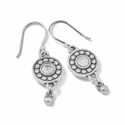 Brighton Pebble Dot Medali Reversible French Wire Earrings Hot