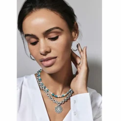 Brighton Pebble Dot Medali Reversible Collar Necklace Clearance