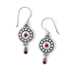 Brighton Pebble Dot Medali Reversible French Wire Earrings Hot