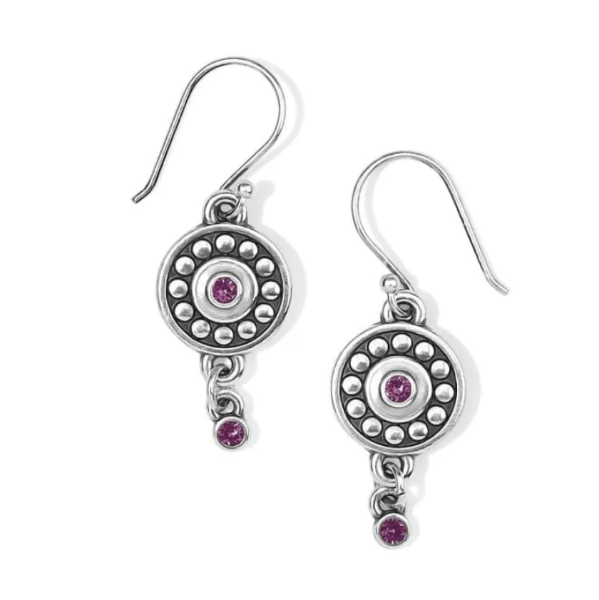 Brighton Pebble Dot Medali Reversible French Wire Earrings Hot