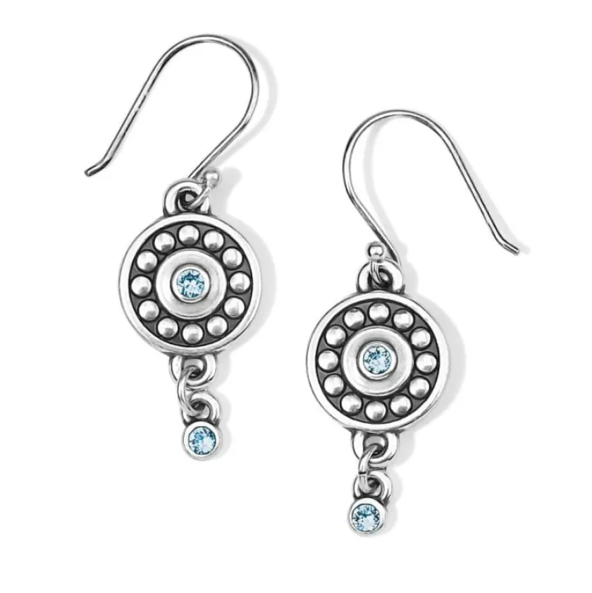 Brighton Pebble Dot Medali Reversible French Wire Earrings Hot