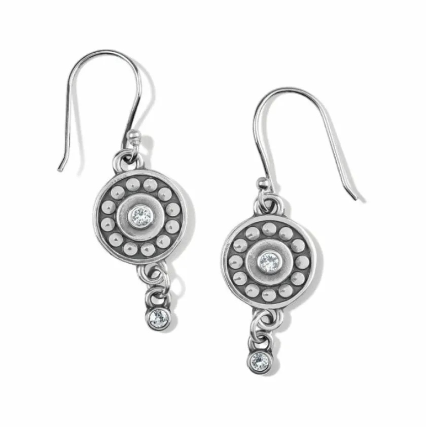 Brighton Pebble Dot Medali Reversible French Wire Earrings Hot