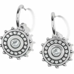 Brighton Pebble Dot Medali Reversible Hoop Earrings Hot