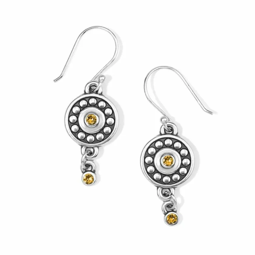 Brighton Pebble Dot Medali Reversible French Wire Earrings Hot