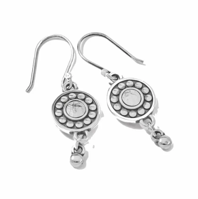 Brighton Pebble Dot Medali Reversible French Wire Earrings Hot