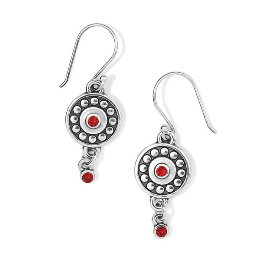 Brighton Pebble Dot Medali Reversible French Wire Earrings Hot