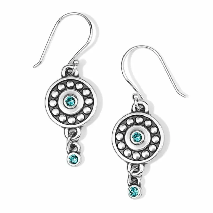 Brighton Pebble Dot Medali Reversible French Wire Earrings Hot