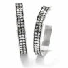 Brighton Pebble Dot Medium Hoops Silver Online