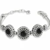 Brighton Pebble Dot Onyx Cabochon Reversible Bracelet Black-Gold Hot