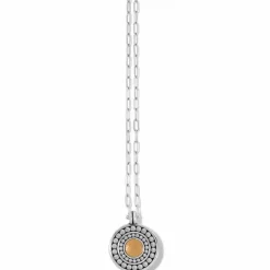 Brighton Pebble Dot Onyx Reversible Necklace Black-Gold Online