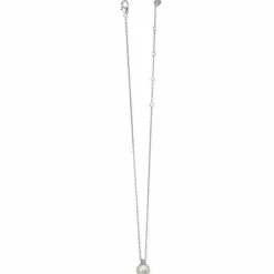 Brighton Pebble Dot Pearl Short Necklace Silver-Pearl Outlet