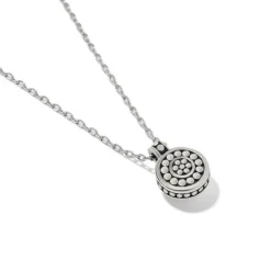 Brighton Pebble Dot Pearl Short Necklace Silver-Pearl Outlet