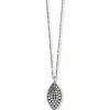 Brighton Pebble Leaf Short Necklace Silver Sale