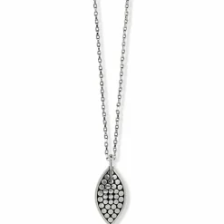 Brighton Pebble Leaf Short Necklace Silver Sale