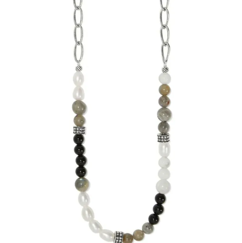 Brighton Pebble Luna Necklace Silver Sale