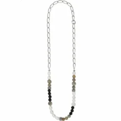 Brighton Pebble Luna Necklace Silver Sale