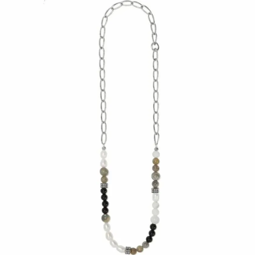 Brighton Pebble Luna Necklace Silver Sale