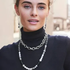 Brighton Pebble Luna Necklace Silver Sale