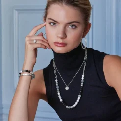 Brighton Pebble Luna Stretch Bracelet Silver-Multi Online