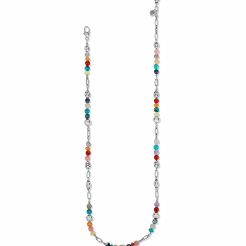 Brighton Pebble Paradise Adaptable Necklace Silver-Multi Sale