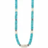 Brighton Pebble Pearl Coast Necklace Silver Discount