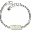 Brighton Pebble Pearl Double Link Bracelet Silver-Pearl Online