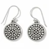 Brighton Pebble Round Reversible French Wire Earrings Silver Clearance