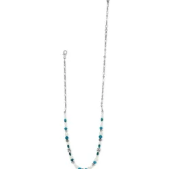 Brighton Pebble Turquoise And Pearl Necklace Silver-Turquoise Best