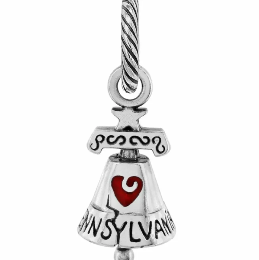 Brighton Pennsylvania Charm Silver-Red Fashion