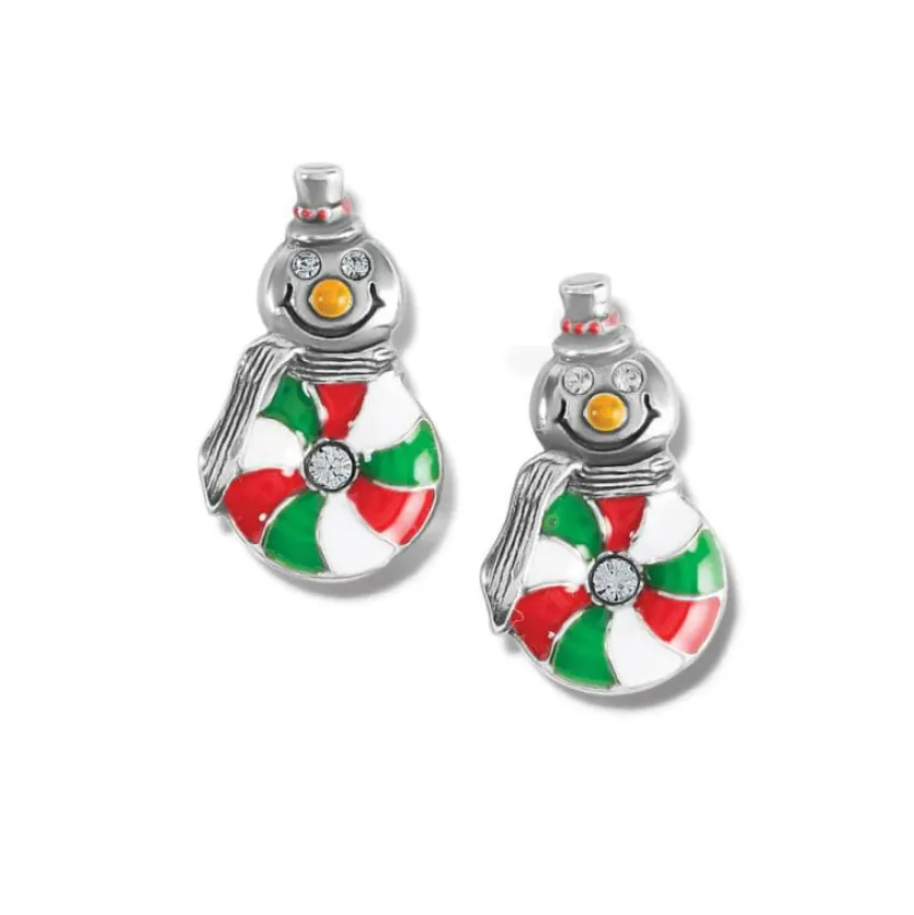 Brighton Peppermint Frost Post Earrings Silver-Multi Hot