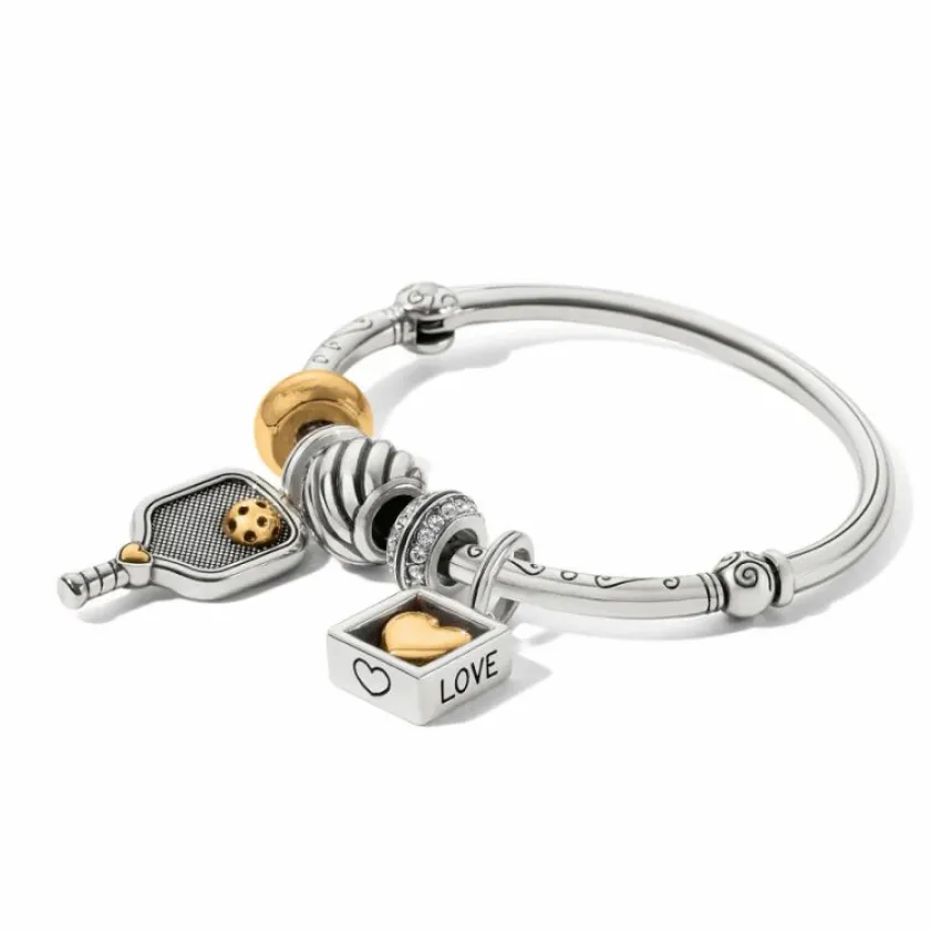 Brighton Pickle Ball Charm Silver-Gold Discount