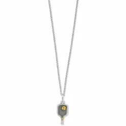 Brighton Pickleball Necklace Silver-Gold Sale