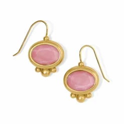 Brighton Pink Moon French Wire Earrings Gold-Pink Fashion