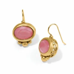 Brighton Pink Moon French Wire Earrings Gold-Pink Fashion