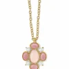 Brighton Pink Moon Pendant Long Necklace Gold-Pink New