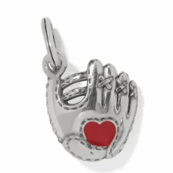 Brighton Play Ball Charm Silver-Whtie Outlet
