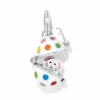 Brighton Polka Dot Easter Egg Charm White-Multi Clearance