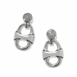 Brighton Portofino Sparkle Drop Post Earrings Silver Discount