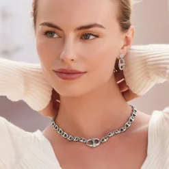 Brighton Portofino Sparkle Drop Post Earrings Silver Discount