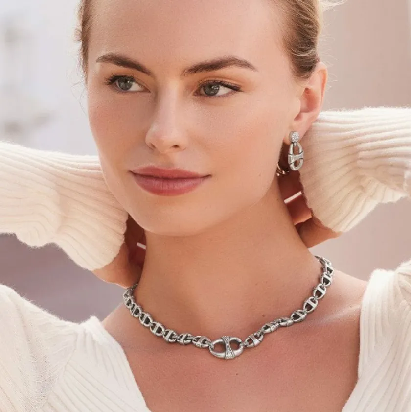 Brighton Portofino Sparkle Necklace Silver Discount