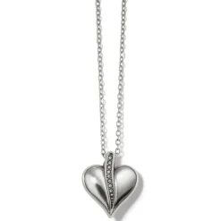 Brighton Precious Heart Petite Necklace Silver Hot