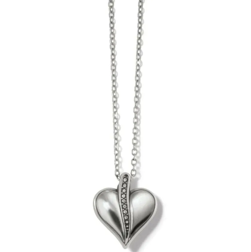 Brighton Precious Heart Petite Necklace Silver Hot